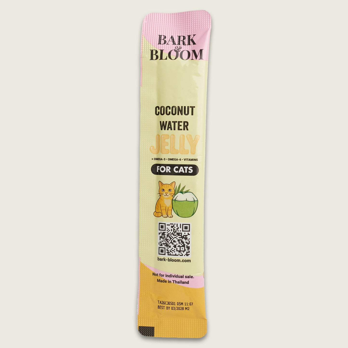 Coconut Water Jelly for Cats - Salmon Flavor Jelly (Skin & Coat)