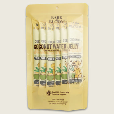 Coconut Water Jelly for Dogs - Goat Milk Flavor Jelly (Immune Support)