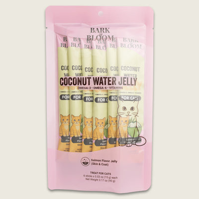 Coconut Water Jelly for Cats - Salmon Flavor Jelly (Skin & Coat)