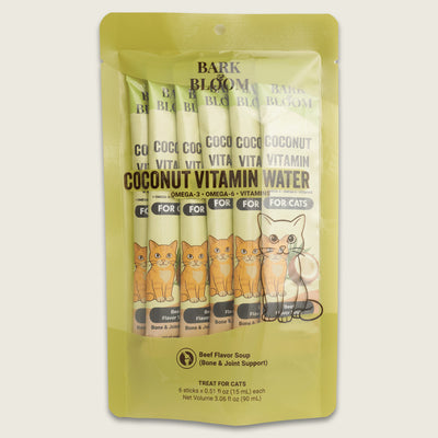 Coconut Vitamin Water for Cats — Beef Flavor Soup (Bone & Joint Support)