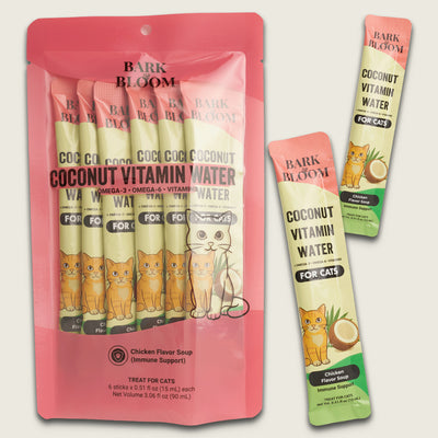 Coconut Vitamin Water for Cats - Chicken Flavor Soup (Immune Support)