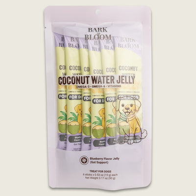 Coconut Water Jelly for Dogs — Blueberry Flavor Jelly (Gut Support)