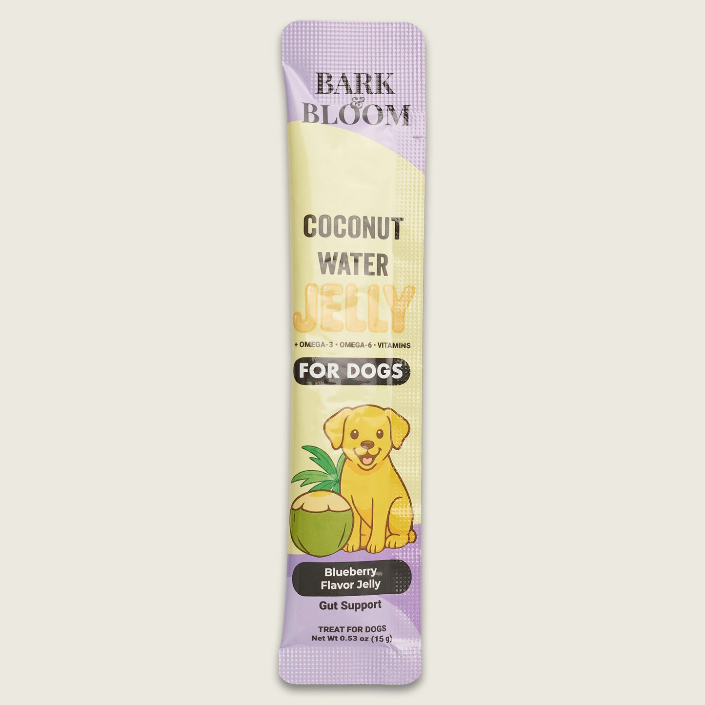 Coconut Water Jelly for Dogs — Blueberry Flavor Jelly (Gut Support)