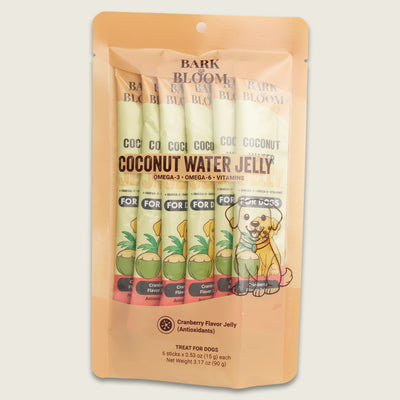 Coconut Water Jelly for Dogs - Cranberry Flavor Jelly (Antioxidants)
