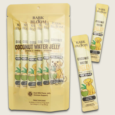 Coconut Water Jelly for Dogs - Goat Milk Flavor Jelly (Immune Support)