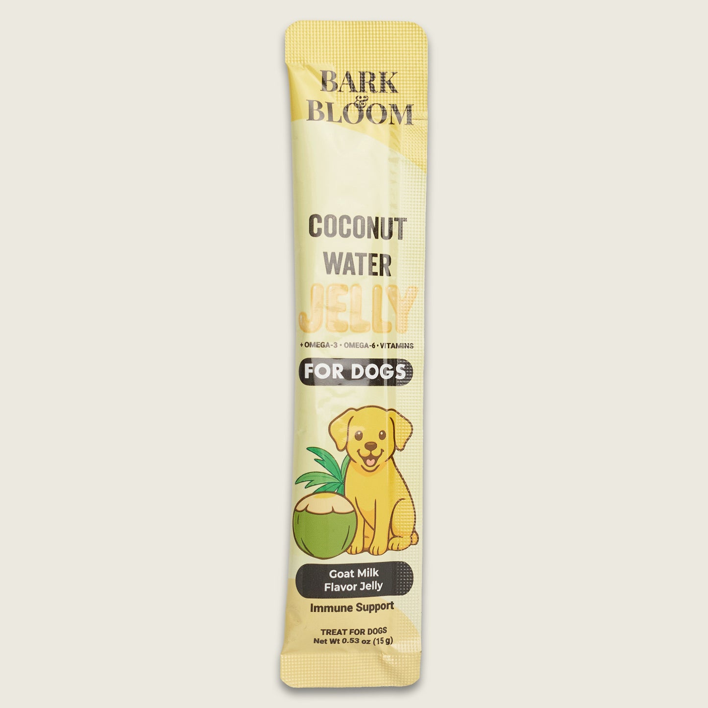 Coconut Water Jelly for Dogs - Goat Milk Flavor Jelly (Immune Support)