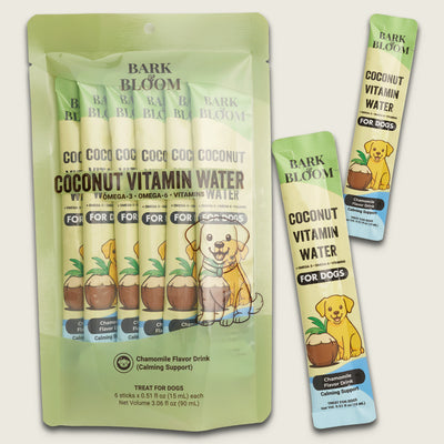 Coconut Vitamin Water for Dogs — Chamomile Flavor Drink (Calming Support)