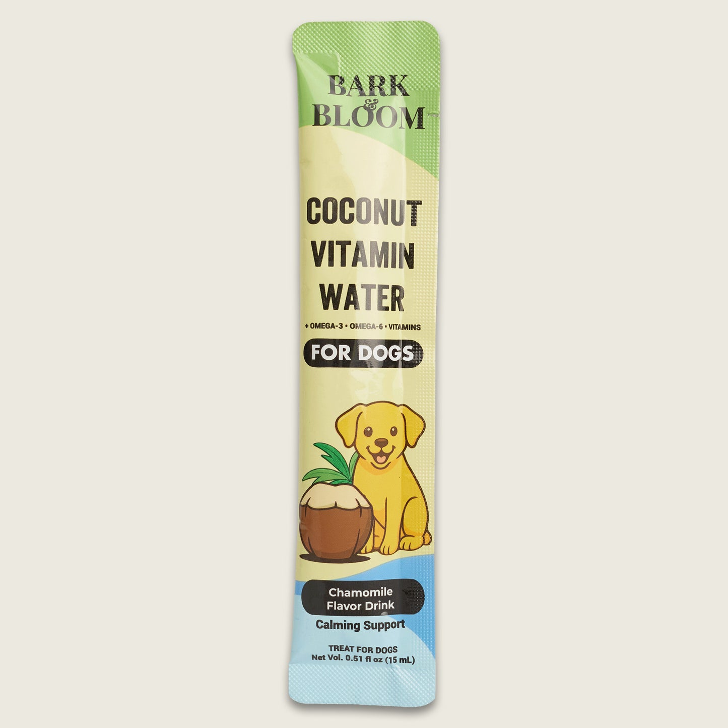 Coconut Vitamin Water for Dogs — Chamomile Flavor Drink (Calming Support)