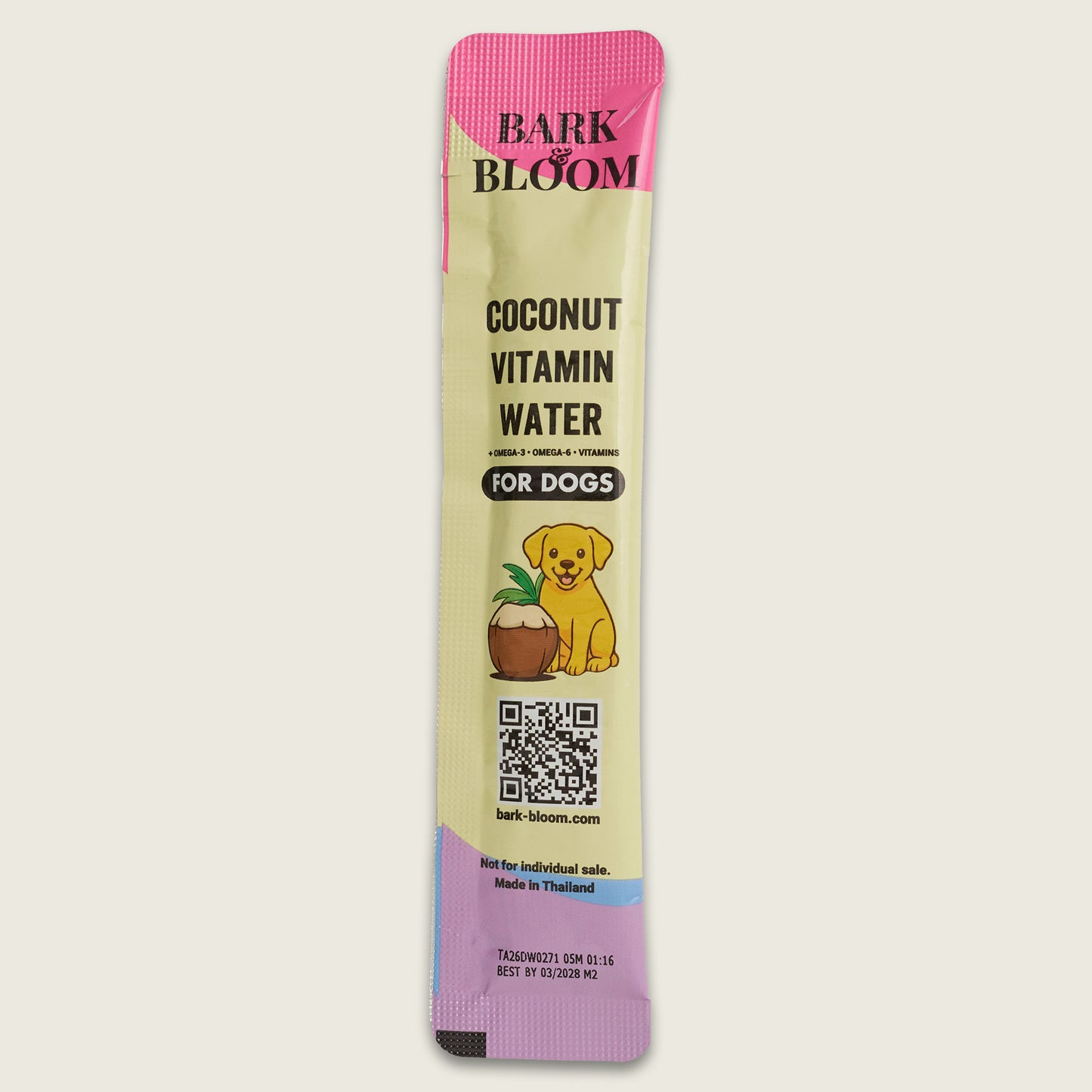 Coconut Vitamin Water for Dogs - Mixed Berries Flavor Drink (Skin & Coat)