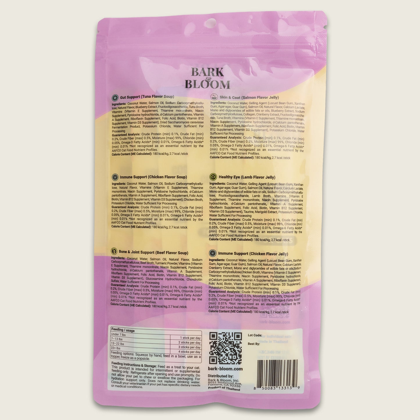 Coconut Water Jelly and Coconut Vitamin Water for Cats, Variety Pack